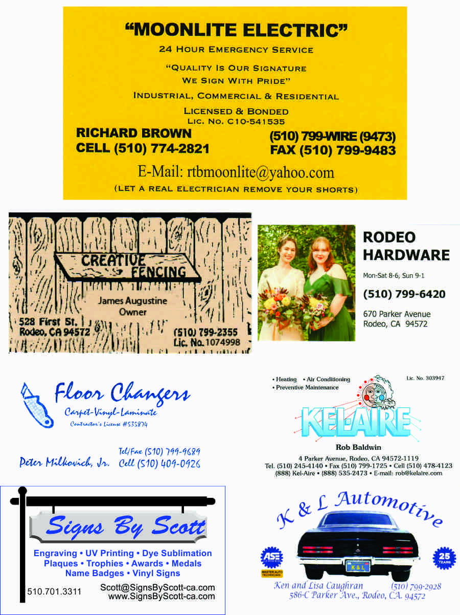 Menu Inside Cover